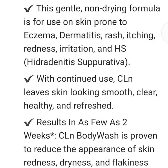 Set of 6 Travel Size CLn Daily Hypoallergenic Body Wash - Picture 2 of 7